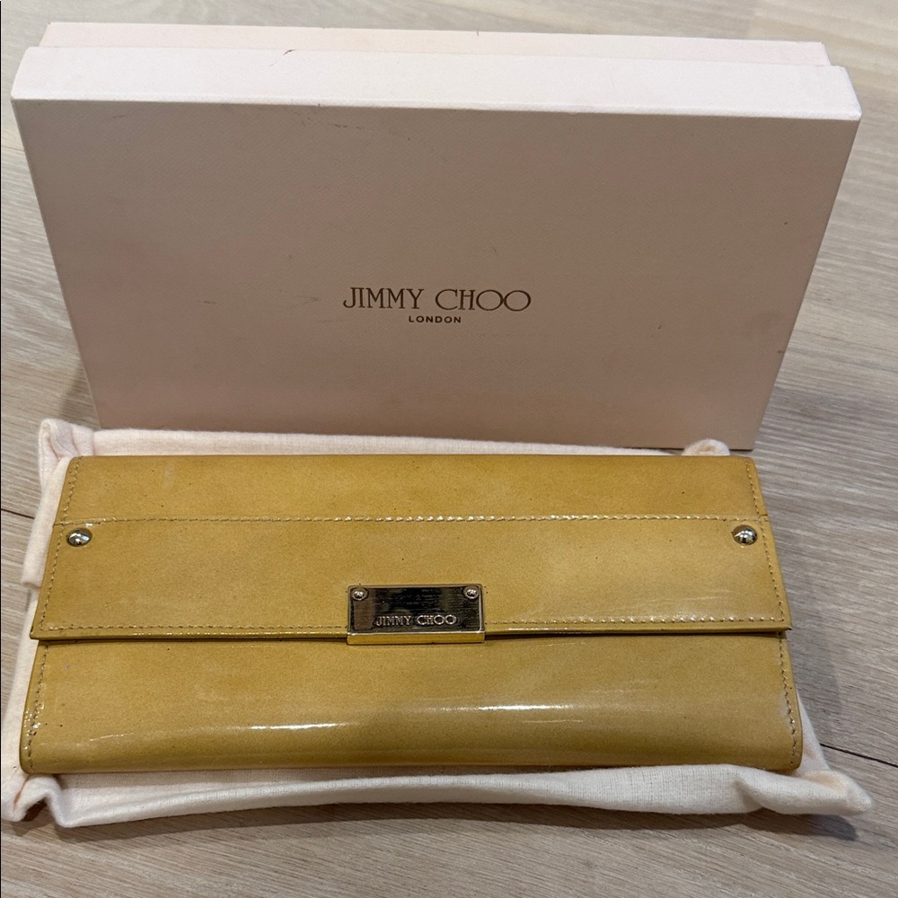 Jimmy Choo Mustard Leather Wallet